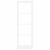 Ușă de interior ORKDAL Alb pregătit 78 x 232 cm GartenMobel Dekor