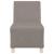 Canapea Scaun fără brațe, gri taupe, 55 cm, material textil GartenMobel Dekor