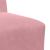 Canapea Scaun fără brațe roz 55 cm catifea GartenMobel Dekor
