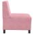 Canapea Scaun fără brațe roz 55 cm catifea GartenMobel Dekor