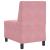 Canapea Scaun fără brațe roz 55 cm catifea GartenMobel Dekor
