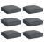 Pernă 6 pcs Antracit 40 x 40 x 8 cm Material Oxford GartenMobel Dekor
