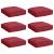 Pernă 6 pcs Roșu Vin 40 x 40 x 8 cm Material Oxford GartenMobel Dekor