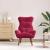 fotoliu Roșu Vin 69 x 74 x 93 cm Catifea GartenMobel Dekor