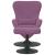 Scaun Egg cu Taburet Violet 63 x 73 x 90 cm Catifea GartenMobel Dekor