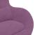 Scaun Egg cu Taburet Violet 63 x 73 x 90 cm Catifea GartenMobel Dekor