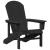 Scaun Adirondack Negru 82 x 74 x 92 cm HDPE GartenMobel Dekor