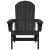 Scaun Adirondack Negru 82 x 74 x 92 cm HDPE GartenMobel Dekor
