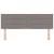 Tăblie cap cu headboard Gri taupe 160 cm Piele artificială GartenMobel Dekor