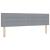 Tăblie cap cu headboard Gri deschis 180 cm Piele artificială GartenMobel Dekor