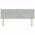 Tăblie cap cu headboard Gri deschis 160 cm Piele artificială GartenMobel Dekor