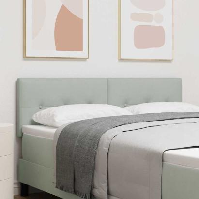 Tăblie cap cu headboard Gri deschis 160 cm Piele artificială GartenMobel Dekor
