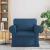 Canapea albastru 215 x 82 x 80 cm Metal GartenMobel Dekor
