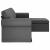 Canapea Gri închis 215 x 138 x 80 cm Metal GartenMobel Dekor