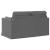 Canapea Gri închis 138 x 78 x 80 cm Metal GartenMobel Dekor