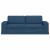 Canapea albastru 222 x 80 x 82 cm Metal GartenMobel Dekor