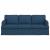 Canapea albastru 142 x 80 x 85 cm Metal GartenMobel Dekor