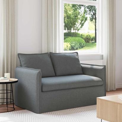 Canapea Gri închis 195 x 82 x 85 cm Metal GartenMobel Dekor