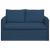 Canapea albastru 195 x 82 x 85 cm Metal GartenMobel Dekor