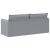 Canapea Gri deschis 195 x 82 x 85 cm Metal GartenMobel Dekor