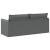 Canapea Gri închis 195 x 82 x 85 cm Metal GartenMobel Dekor
