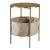 Beistelltisch Suonenjoki 59x47cm Goldfarben [en.casa] HausGarden Leisure