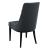 [en.casa]® Scaun bucatarie Chester DG, 100 x 53 x 60 cm, poliestre/metal, gri inchis/negru HausGarden Leisure