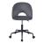 Scaun birou Kajaani 77-87x 50,5x54 cm rotativ gri [en.casa] HausGarden Leisure
