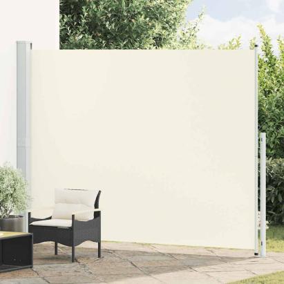 Copertină laterală retractabilă de terasă, crem, 220 x 300 cm GartenMobel Dekor