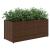 Jardiniere grădină 2 ghivece 2 buc. maro 72x30x32 cm poliratan GartenMobel Dekor
