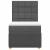 Pat box spring cu saltea, gri închis, 100x200 cm, textil GartenMobel Dekor