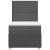 Pat box spring cu saltea, gri închis, 100x200 cm, textil GartenMobel Dekor