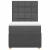 Pat box spring cu saltea, gri închis, 100x200 cm, textil GartenMobel Dekor