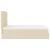 Cadru de pat otoman cu saltea crem 140x200cm stofa GartenMobel Dekor