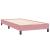 Pat box spring cu saltea, roz, 90x220 cm, catifea GartenMobel Dekor