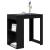 Masă de bar Stejar Negru 102 x 70 x 103,5 cm Lemn compozit GartenMobel Dekor