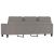 Canapea cu 3 locuri, taupe, 180 cm, material textil GartenMobel Dekor