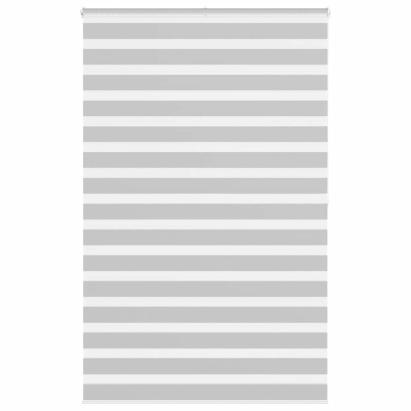 Jaluzea tip zebra gri deschis lățime țesătură 145,9cm poliester GartenMobel Dekor