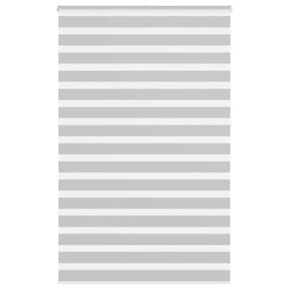 Jaluzea tip zebra gri deschis lățime țesătură 145,9cm poliester GartenMobel Dekor