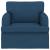 Canapea albastru 142 x 80 x 85 cm Metal GartenMobel Dekor