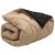 Duvet de iarnă Negru și Taupe 200 x 135 cm Microfibră GartenMobel Dekor