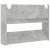 Pantofare de perete, 2 buc., gri beton, 80x18x60 cm, PAL GartenMobel Dekor