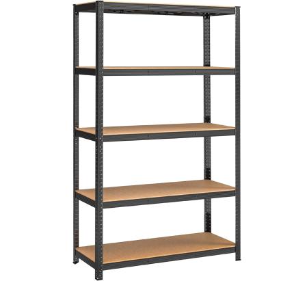 SONGMICS Raft de depozitare metalic, cu rafturi din PAL, 5 polite, max. 875 kg, 200x120x60cm, negru Household NewTrend