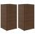 Jardiniere de grădină, 2 buc., maro, 40x40x80 cm, poliratan GartenMobel Dekor