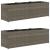 Jardiniere grădină 3 ghivece 2 buc. gri 105x30x32cm poliratan GartenMobel Dekor