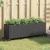 Jardiniere grădină cu roți 2 buc. negru 107x32x38 cm poliratan GartenMobel Dekor