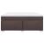 Pat continental cu saltea maro închis 180x200cm material textil GartenMobel Dekor