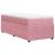 Pat box spring cu saltea, roz, 100x200 cm, catifea GartenMobel Dekor