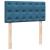 Pat box spring cu saltea, albastru, 100x200 cm, catifea GartenMobel Dekor