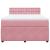 Pat box spring cu saltea, roz, 140x190 cm, catifea GartenMobel Dekor